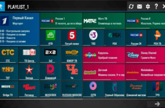 IPTV плейлист российских федеральных каналов в формате m3u